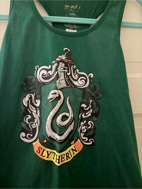 Slytherin Green Graphic Tank Top - Women's Sleeveless Tee